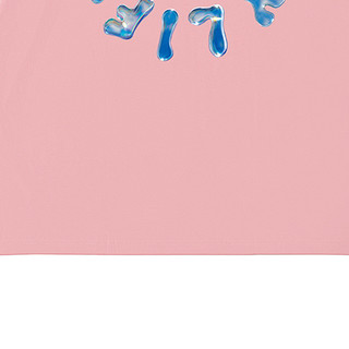 nuthink 男女款圆领短袖T恤 D2132A511 粉红色 M