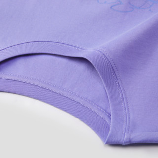 Semir 森马 独角兽系列 女士圆领短袖T恤 10-7421100017 粉紫 XS