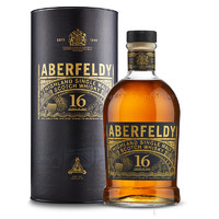 PLUS会员：Aberfeldy 艾柏迪 16年 单一麦芽 苏格兰威士忌 40%vol 700ml