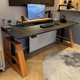 智芯 电动升降桌 X3黑+黑皮桌面+黑线槽+护腿+柜+椅 1.8*0.8m