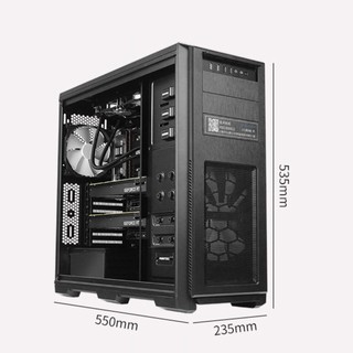 cloud hin WS4128 工作站（酷睿i9-12900K、32GB、黑色、512GB SSD、RTX 3090TI 24G*2)