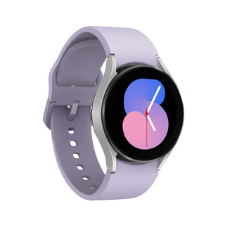 SAMSUNG 三星 Galaxy Watch5 蓝牙通话版 智能手表 40mm 紫色钛合金表壳 幽紫秘境运动表带（GPS、血氧）