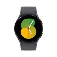 SAMSUNG 三星 Galaxy Watch5 蓝牙通话版 智能手表 40mm 灰色钛合金表壳 哥特太空运动表带（GPS、血氧）