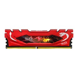 JAZER 棘蛇 DDR4 3200MHz 32GB 台式机内存条 红马甲条