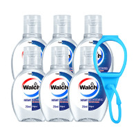 Walch 威露士 酒精消毒免洗洗手液便携式20ml*6瓶免水洗小瓶