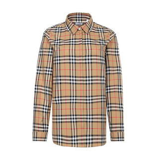 BURBERRY 博柏利 Vintage系列 女士长袖衬衫 80140101 黄色 16