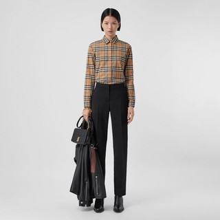 BURBERRY 博柏利 Vintage系列 女士长袖衬衫 80140101 黄色 06