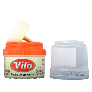 Vilo 自动上光乳膏鞋油 60ml*2罐 自然色+黑色