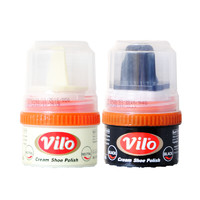 Vilo 自动上光乳膏鞋油 60ml*2罐 自然色+黑色