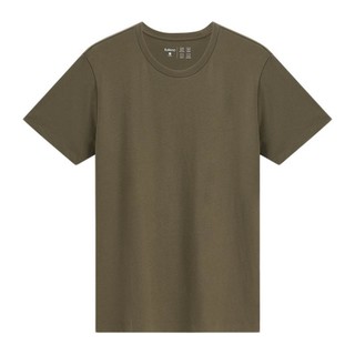 Baleno 班尼路 男女款圆领短袖T恤 88102265 绿褐色 XL