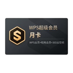WPS 金山软件 超级会员月卡 1年