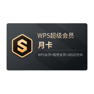 WPS 金山软件 wps超级会员月卡 4年