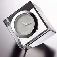 NARUMI 鸣海 钟表 玻璃制 Cofle 迷你钟 透明 4cm GW1000-11038