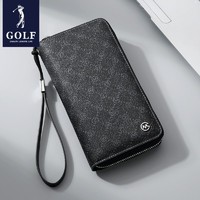 GOLF 高尔夫 新款男士手包长款钱包多功能印花钱夹多卡位卡包中青年手拿包