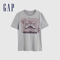 Gap 盖璞 男童纯棉趣味印花短袖T恤825603夏季2022新款童装宽松上衣潮