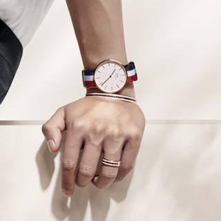 Daniel Wellington 丹尼尔惠灵顿 EMALIE系列 DW00400067 百搭手镯 6.25cm 中号