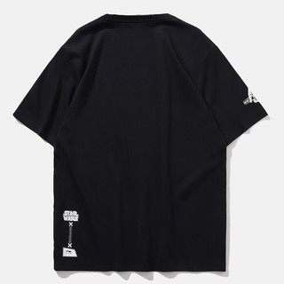 LI-NING 李宁 星球大战联名系列 男子运动T恤 AHSP733-1 标准黑 M