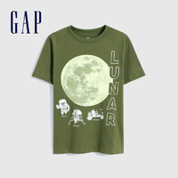 Gap 盖璞 男女童创意印花短袖T恤696619 新款童装儿童上衣酷