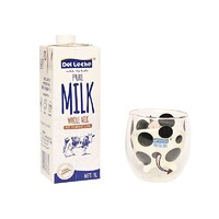 Del leche 得乐思 波兰进口 得乐思UHT全脂牛奶早餐奶高钙1L*6盒整箱装 优质乳蛋白 礼盒装过节