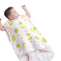 BOOBEE 布比 婴儿背心式睡袋 4层纱布款 水果榴莲 XL