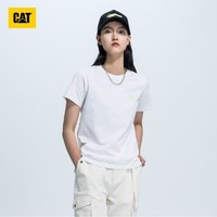 CAT 卡特彼勒 卡特短袖T恤女款logo印花舒适圆领T恤