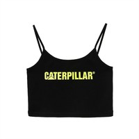 CAT 卡特彼勒 卡特春夏新款女黑色吊带背心CJ1TSP36021