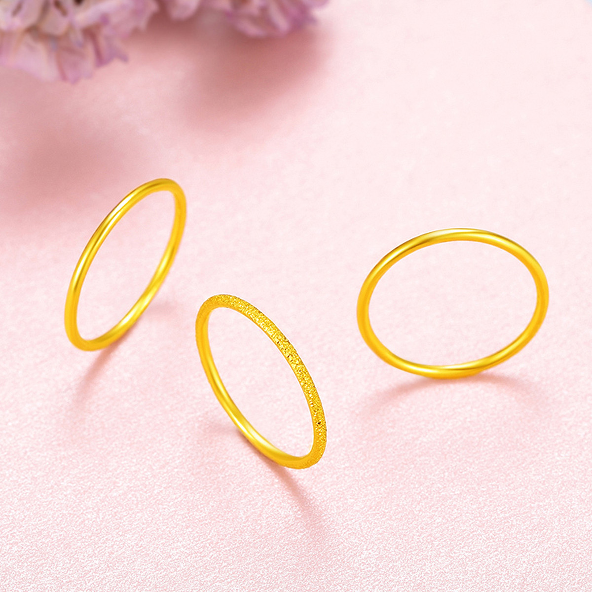 黄金素圈戒指最新优惠