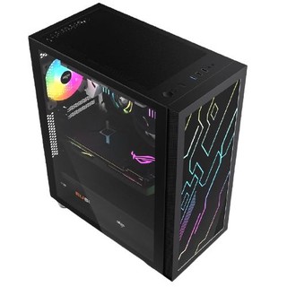 aigo 爱国者 炫影5 RGB ATX机箱 全侧透 黑色