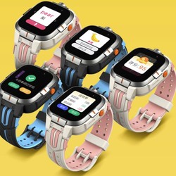 xun 小寻 Y2 4G智能手表 银色表壳 樱花粉硅胶表带（北斗、GPS）