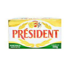 PRÉSIDENT 总统 咸味黄油块 500g