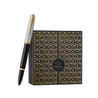 PARKER 派克 钢笔 51豪华系列 史密森尼黑金夹 F尖 单支礼盒装