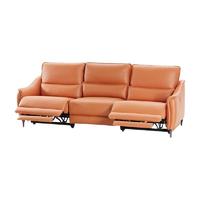 恒林 BS201 双电动科技布沙发 暖阳橙