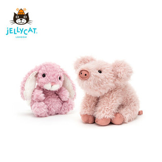 jELLYCAT 粉色郁金香甜美小兔+科尔菲小猪礼盒毛绒玩具礼盒生日送礼 粉色郁金香甜美小兔+科尔菲小猪礼盒