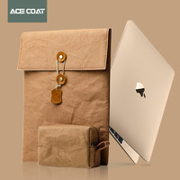 ACE COAT ACECOAT无磁笔记本电脑包适用苹果MacbookPro14寸内胆包M1牛皮纸Air13.3联想小新壳文件M2收纳袋15.6保护套16