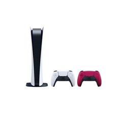 SONY 索尼 国行 PS5 PlayStation游戏主机 数字版 双手柄组合（星辰红）