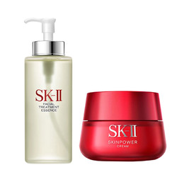 SK-II 护肤精华露 230ml+大红瓶面霜 滋润版 80g