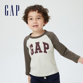 88VIP：Gap 盖璞 男童LOGO纯棉长袖T恤