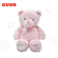 GUND 冈德 baby gund 儿童毛绒玩具  粉红色泰迪熊 25cm
