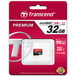 Transcend 创见 Micro-SD存储卡 32GB（UHS-I、U1）