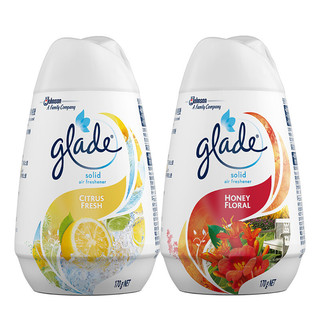 Glade 佳丽 清香空间固体清香胶 170g*4瓶 清新柠檬+花蜜芳香+薰衣草桃花+清新莓果