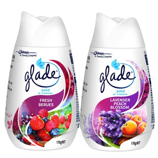 Glade 佳丽 清香空间固体清香胶 170g*4瓶 清新柠檬+花蜜芳香+薰衣草桃花+清新莓果