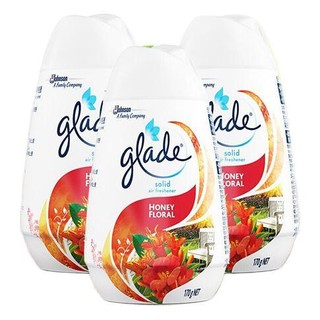 Glade 佳丽 清香空间固体清香胶 170g*3瓶 花蜜芳香