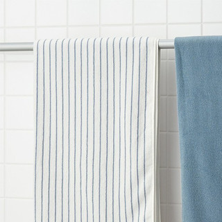 MUJI 無印良品 JJB50A1S 浴巾套装 2条 70*140cm 蓝色