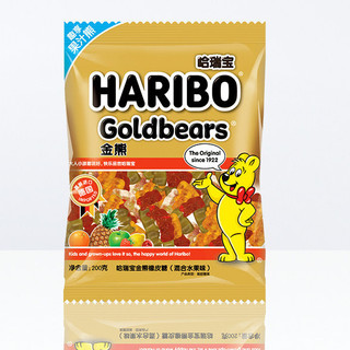 HARIBO 哈瑞宝 金熊橡皮糖 混合水果味 200g