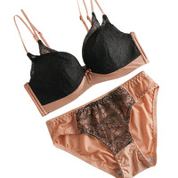 Glambody MAGIC NATURAL LINE 女士文胸内裤套装 682160 黑色 75/34B