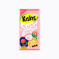 KisKis酷滋 阿尔法Buff+口香糖无糖清新口气木糖醇糖约会糖盒装 水蜜桃1盒