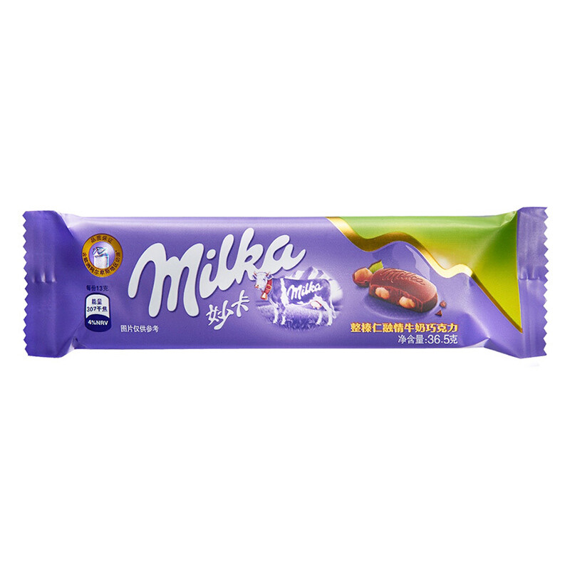 Milka 妙卡 整榛仁融情牛奶巧克力 36.5g