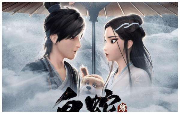 仙豆工作室 《白蛇:缘起》小青小白双人雕像 豪华版