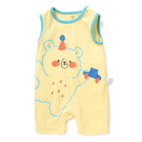 balabala 巴拉巴拉 208222120201-30201 婴儿无袖连体衣 米黄 90cm