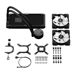 分形工艺(Fractal Design) lumen系列 一体水冷散热器风扇RGB支持LGA1700 lumen S24 冷头+风扇 RGB